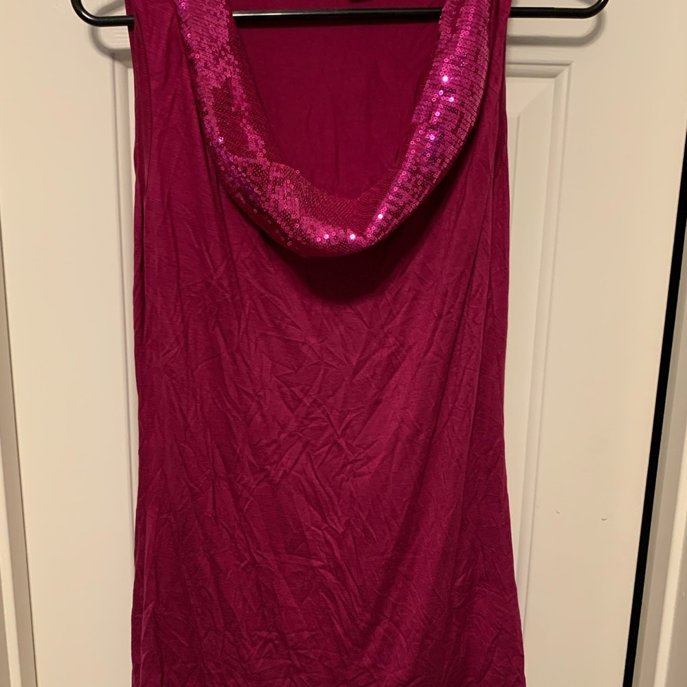 JW style size L. Hot pink sleeveless top.